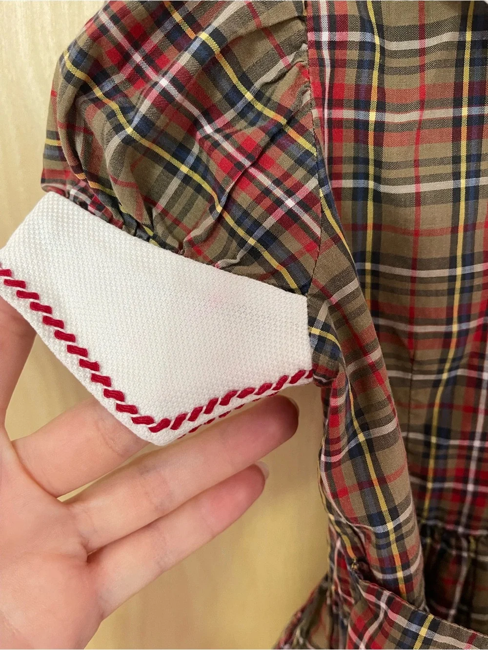 Vintage Toddler Plaid Dress